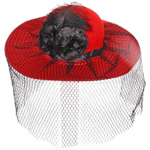 Шляпа карнавальная "Шикарная дама", красный