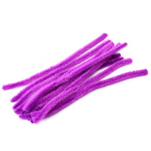 Проволока пушистая Шенил для творчества 1,5x30 см, 10 шт, цвет фиолетовый, в пластиковом п