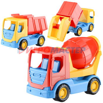 Транспорт и спецтехника б/механизмов (пластик) Авто &quot;Tech Truck&quot; 3 модели 