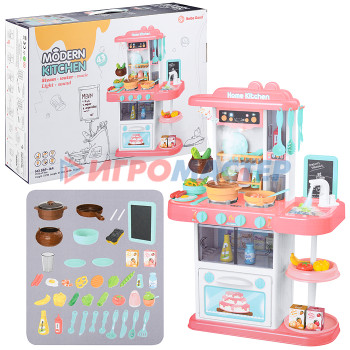 Игровые модули для девочек Игровой набор кухня 889-164 &quot;Готовим с мамой&quot; (43 предмета) в коробке
