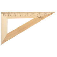 Треугольник деревянный 23 см &quot;Лео&quot; 30 градусов