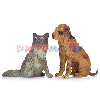 Наборы животных ПВХ Набор M7593-16 &quot;Собака и кошка&quot; в пакете