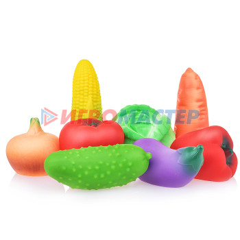 Игрушки для ванны, пластизоль Набор овощей
