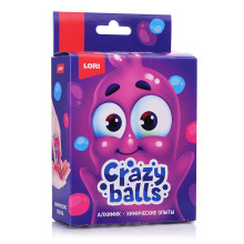Химические опыты.Crazy Balls &quot;Розовый, голубой и фиолетовый шарики&quot;