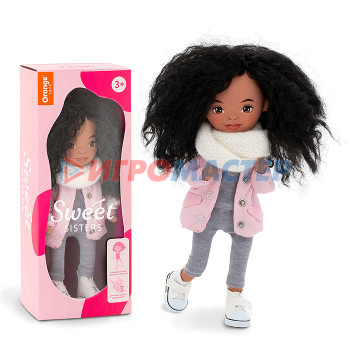 Куклы мягконабивные Кукла Tina в розовой куртке 32, серия: Европейская зима