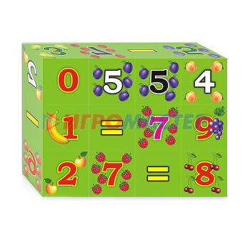 Кубики-картинки Кубики (12 куб) &quot;Учимся считать&quot;