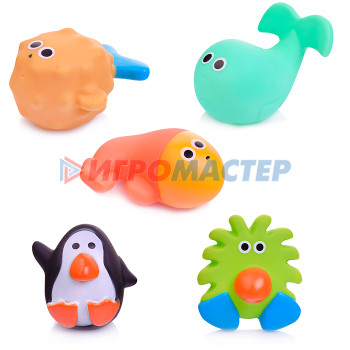 Игрушки для ванны, пластизоль Набор игрушек для купания SDH-10053 в сетке