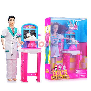 Куклы аналоги Барби Кукла 3377-17 с аксессуарами в коробке