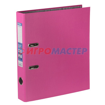 Папки-регистраторы с арочным механизмом Регистратор PVC 50 мм A4 арочный механизм, розовый