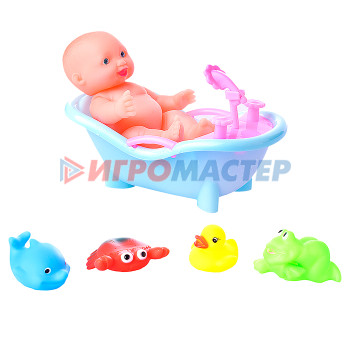 Игрушки для ванны, пластизоль Набор игрушек для купания OSB9815 в пакете
