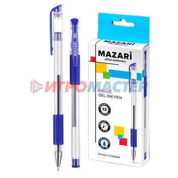Ручки гелевые Ручка гелевая, синяя, пулевидный пиш.узел 0.5мм, корпус пластиковый сменный стержень 