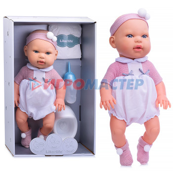 Куклы, пупсы интерактивные, функциональные Пупс SR101 с аксессуарами, в коробке