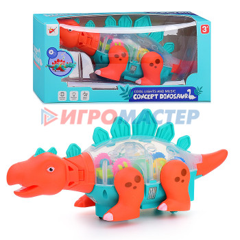 Интерактивные животные, персонажи Динозавр 2005A/B на батарейках, в коробке