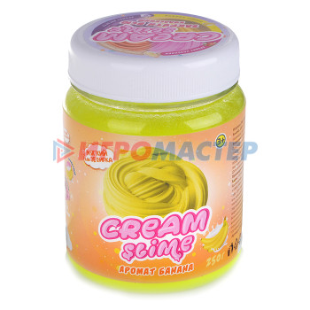 Лизуны, тянучки, ежики Игрушка Cream-Slime с ароматом банана, 250 г 