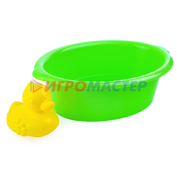 Игрушки для ванны, пластизоль Набор для купания (тазик, уточка) в сетке