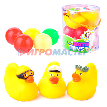 Игрушки для ванны, пластизоль Набор игрушек для купания EY666-B16 в банке