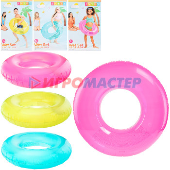 Круги плавательные, мячи Круг для плавания «Льдинка», d=76 см, от 8 лет, цвета МИКС, 59260NP INTEX