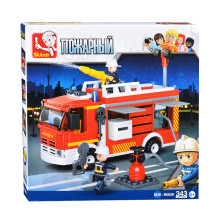 Конструктор M38-B0626 &quot;Пожарная машина с фигурками&quot; (343 дет.)