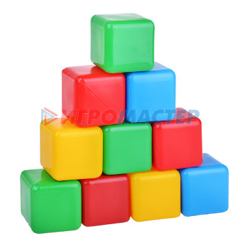 Строительные наборы (пластик) Кубики цветные