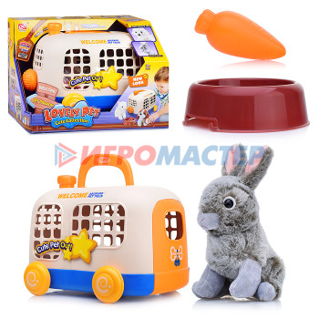 Игровые наборы, дома для животных, персонажей Игровой набор &quot;Питомец&quot; 913-5 кролик с переноской в коробке