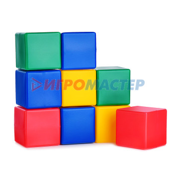 Строительные наборы (пластик) Набор кубики 9 шт. в пленке 