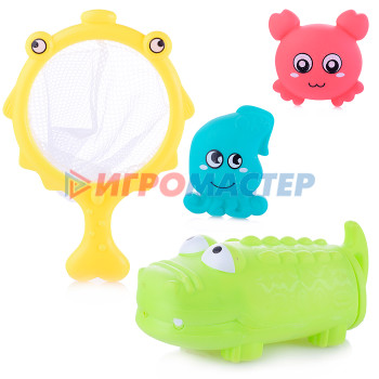 Игрушки для ванны, пластизоль Набор игрушек для купания KL-078 в пакете