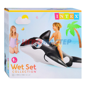 Надувные игрушки для плавания Игрушка для плавания «Касатка», 193 х 119 см, от 3 лет, 58561NP INTEX