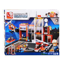 Конструктор М38-0631 &quot;Пожарная станция&quot; (612 дет.) 