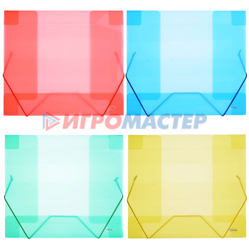Папки-конверты на резинках Папка на резинках, формат А4, размер 320х240х40 мм., цвета в ассортименте