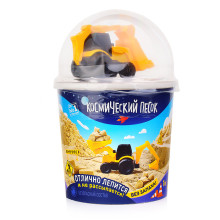 Игрушка для детей &quot;Космический песок&quot; 1 кг в наборе с машинкой-трактор, песочный