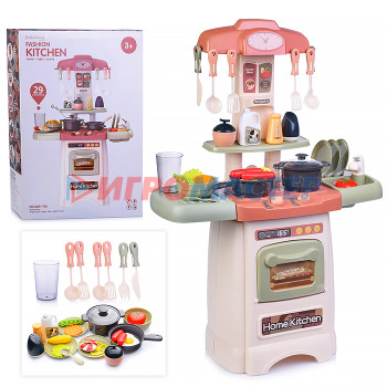 Игровые модули для девочек Игровой набор кухня 889-196 &quot;Люблю готовить&quot; (свет, звук) в коробке