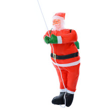 Украшение новогоднее S0761 &quot;Дедушка Мороз&quot; ползущий по веревке, 90 см., в пакете