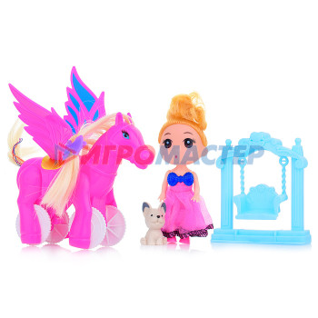 Куклы Кукла с лошадкой 667-30 в пакете 