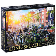 Пазлы 1000 Konigspuzzle &quot;Нидерланды. Велосипеды в Амстердаме&quot;