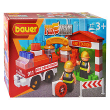 Конструктор 739 &quot;Fireman&quot; набор пожарная машина и пожарный гидрант