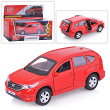 Машина металл Honda Cr-V 12см, (открыв. двери, красный) инерц., в коробке