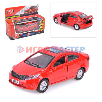 Коллекционные модели Машина металл Kia Rio, 12см,(открыв. двери, красный) инерц, в коробке