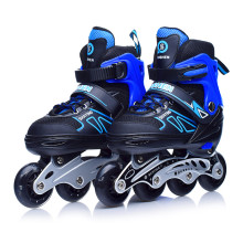 Роликовые коньки U001752Y раздвижные, PU колёса со светом, размер M, черно-синие, в сумке