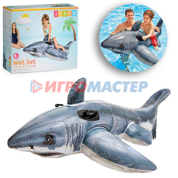 Надувные игрушки для плавания Игрушка для плавания «Акула», 173 х 107 см, от 3 лет 57525NP INTEX
