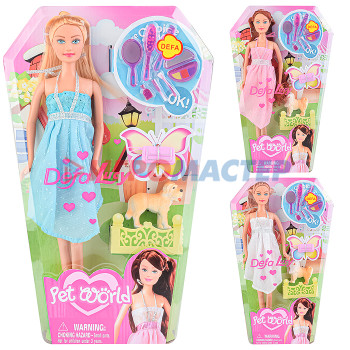 Куклы аналоги Барби Кукла 8073 с аксессуарами, в коробке