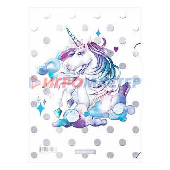 Папки-уголки пластиковые Папка-уголок пластиковая Dream Unicorn, A4 