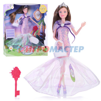 Куклы аналоги Барби Кукла SK017C &quot;Цветочная Фея&quot; в длинном платье, подвижные руки и ноги, в коробке