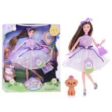 Кукла SK017D &quot;Цветочная Фея&quot;  с питомцем, подвижные руки и ноги, в коробке