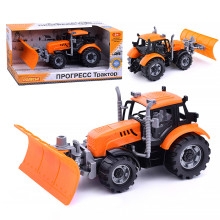 Трактор &quot;Прогресс&quot; с лопатой-отвалом инерционный (оранжевый) (в коробке)