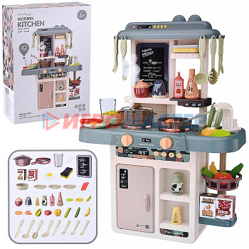 Игровые модули для девочек Игровой набор кухня 889-187 &quot;Поваренок&quot; (со светом) в коробке