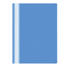 Скоросшиватель пластиковый, А4, 100/120 мкм, голубой