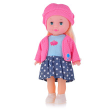Кукла P8821-PVC &quot;Радочка&quot; в розовом жакете и розовом бирете, в пакете