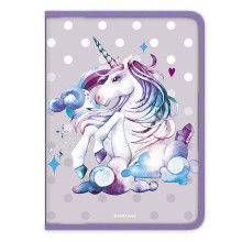 Папка для тетрадей на молнии пластиковая Dream Unicorn, A4 