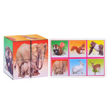 Кубики в картинках 03 Животные ( из 4-х штук)