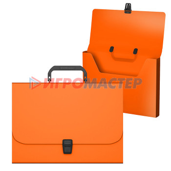 Портфели пластиковые Портфель пластиковый Matt Neon, A4, оранжевый 